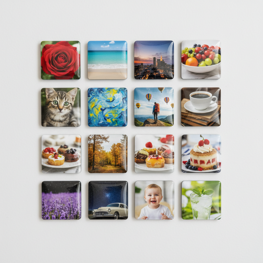 2x2 Photo Magnets – Set of 18