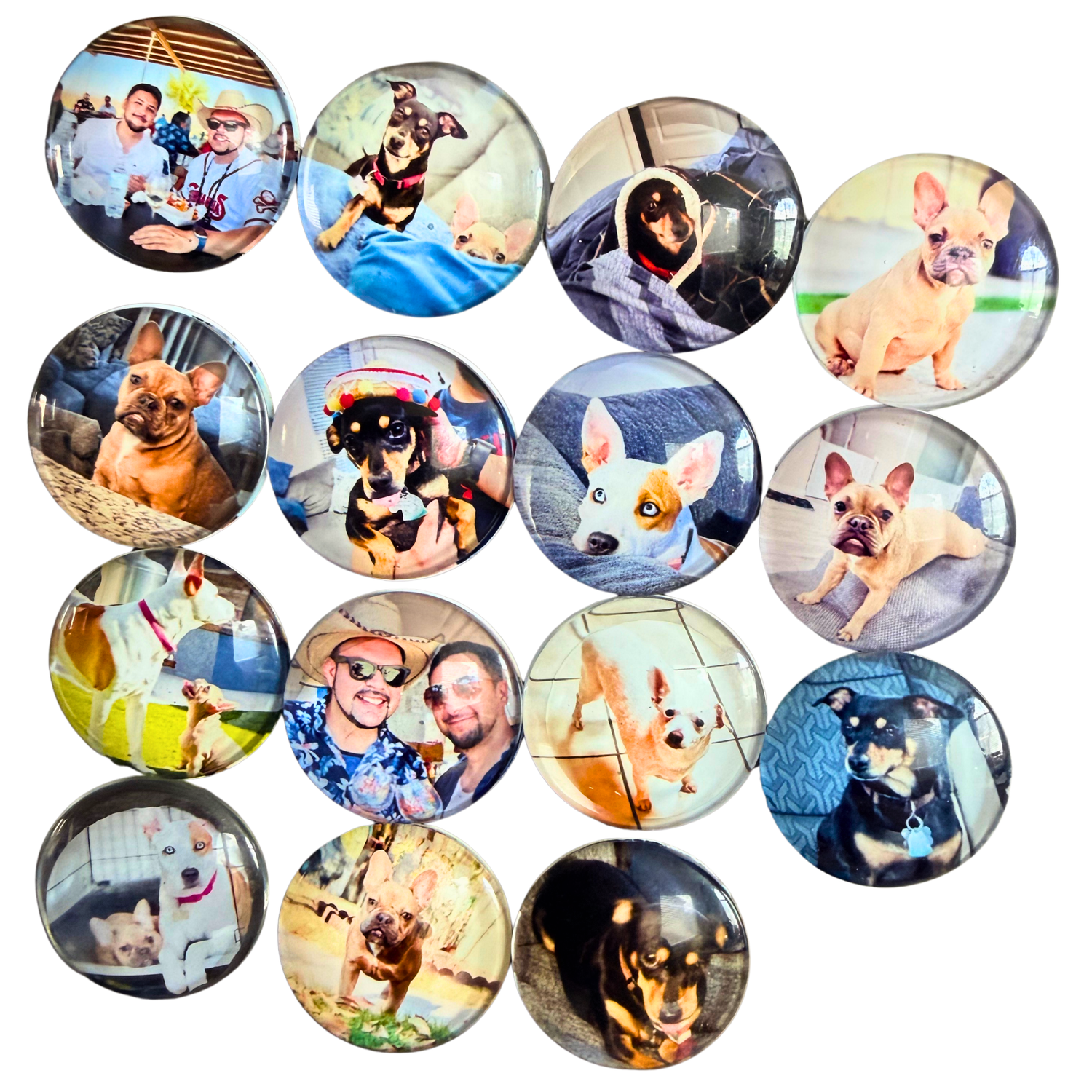 Round Custom Photo Cabochon Magnets